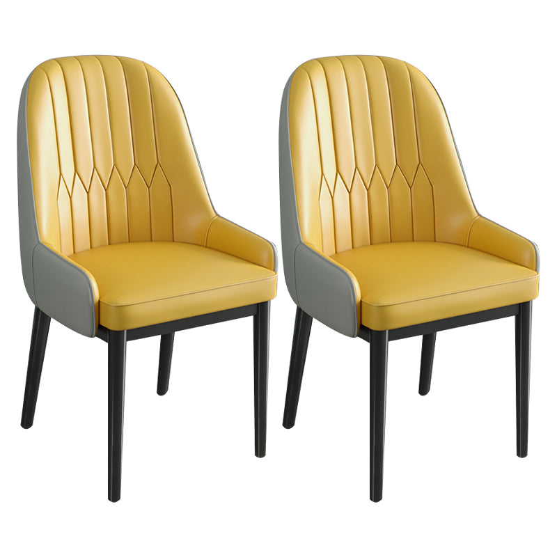 Metal Scandinavian Style Dining Chair Parsons Dining Side Chair for Restaurant Ginger 2 Piece Set Clearhalo ' kitchen&dining_furn' 'Dining Chairs' 'Dining Tables & Seating' 'dining_chair' 'furn' 'furn_dining_chair' 'Furniture' 'furniture_dining_chair' 'Kitchen & Dining Furniture' 'kitchen' 3852490