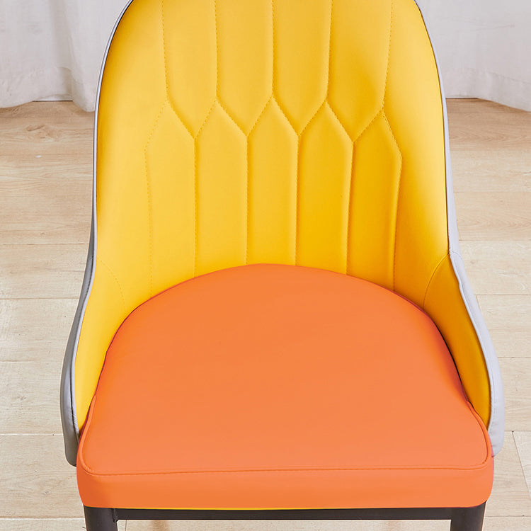 Metal Scandinavian Style Dining Chair Parsons Dining Side Chair for Restaurant Clearhalo ' kitchen&dining_furn' 'Dining Chairs' 'Dining Tables & Seating' 'dining_chair' 'furn' 'furn_dining_chair' 'Furniture' 'furniture_dining_chair' 'Kitchen & Dining Furniture' 'kitchen' 3852495