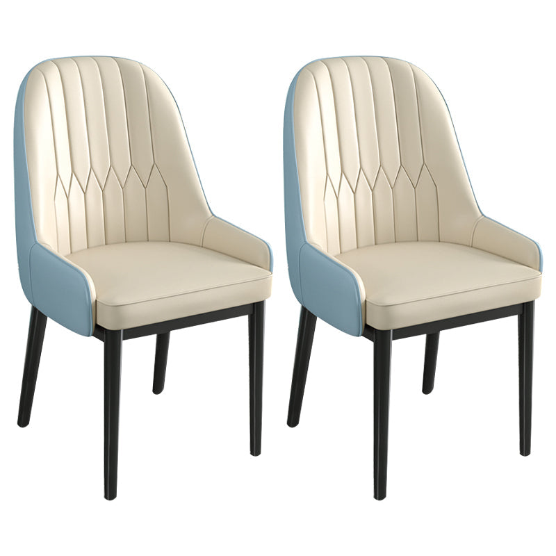 Metal Scandinavian Style Dining Chair Parsons Dining Side Chair for Restaurant Light Blue 2 Piece Set Clearhalo ' kitchen&dining_furn' 'Dining Chairs' 'Dining Tables & Seating' 'dining_chair' 'furn' 'furn_dining_chair' 'Furniture' 'furniture_dining_chair' 'Kitchen & Dining Furniture' 'kitchen' 3852507