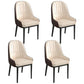 Metal Scandinavian Style Dining Chair Parsons Dining Side Chair for Restaurant Off-White 4 Piece Set Clearhalo ' kitchen&dining_furn' 'Dining Chairs' 'Dining Tables & Seating' 'dining_chair' 'furn' 'furn_dining_chair' 'Furniture' 'furniture_dining_chair' 'Kitchen & Dining Furniture' 'kitchen' 3852523
