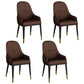 Metal Scandinavian Style Dining Chair Parsons Dining Side Chair for Restaurant Coffee 4 Piece Set Clearhalo ' kitchen&dining_furn' 'Dining Chairs' 'Dining Tables & Seating' 'dining_chair' 'furn' 'furn_dining_chair' 'Furniture' 'furniture_dining_chair' 'Kitchen & Dining Furniture' 'kitchen' 3852535