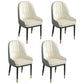 Metal Scandinavian Style Dining Chair Parsons Dining Side Chair for Restaurant Silver 4 Piece Set Clearhalo ' kitchen&dining_furn' 'Dining Chairs' 'Dining Tables & Seating' 'dining_chair' 'furn' 'furn_dining_chair' 'Furniture' 'furniture_dining_chair' 'Kitchen & Dining Furniture' 'kitchen' 3852553