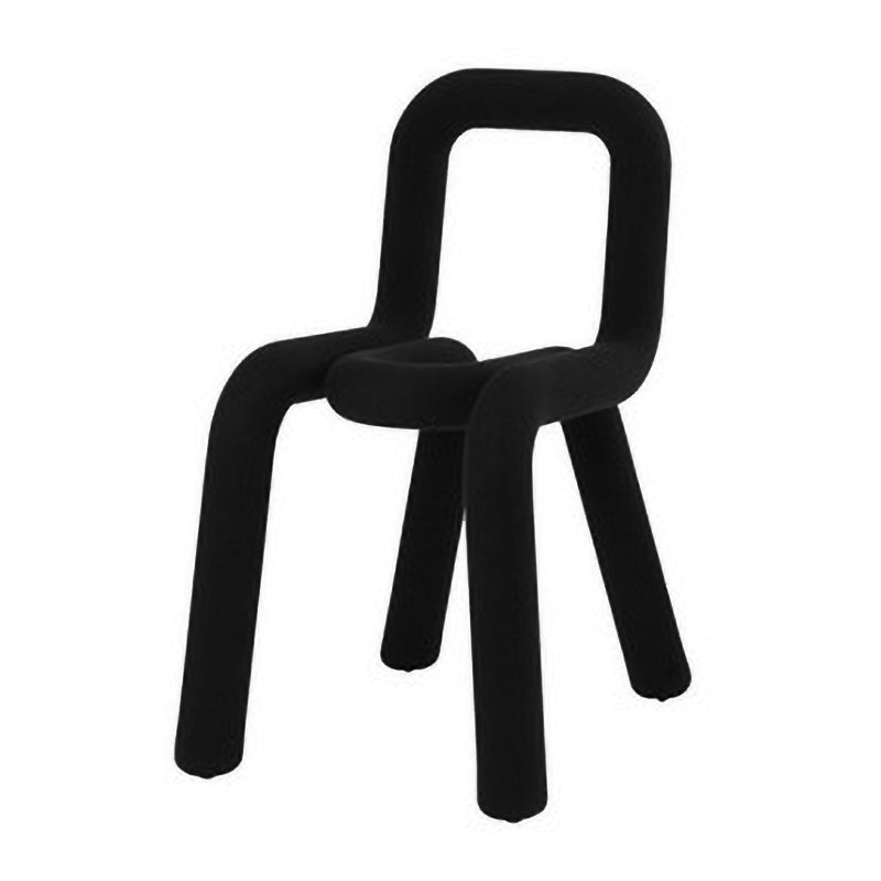 Velvet Designer Style Living Room Side Chair Matte Finish Open Back Dining Chair Black 1 Piece Clearhalo ' kitchen&dining_furn' 'Dining Chairs' 'Dining Tables & Seating' 'dining_chair' 'furn' 'furn_dining_chair' 'Furniture' 'furniture_dining_chair' 'Kitchen & Dining Furniture' 'kitchen' 3852567