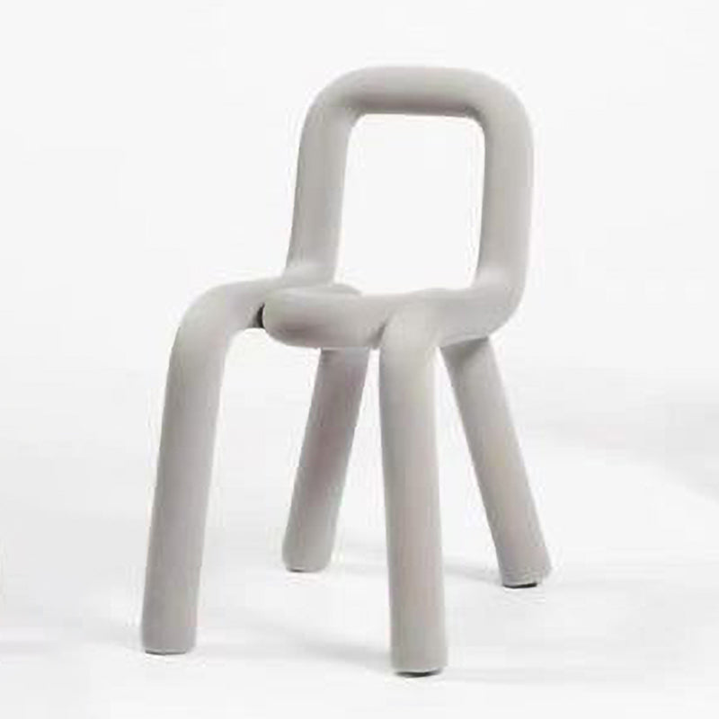 Velvet Designer Style Living Room Side Chair Matte Finish Open Back Dining Chair Light Gray 1 Piece Clearhalo ' kitchen&dining_furn' 'Dining Chairs' 'Dining Tables & Seating' 'dining_chair' 'furn' 'furn_dining_chair' 'Furniture' 'furniture_dining_chair' 'Kitchen & Dining Furniture' 'kitchen' 3852578