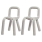 Velvet Designer Style Living Room Side Chair Matte Finish Open Back Dining Chair Light Gray 2 Piece Set Clearhalo ' kitchen&dining_furn' 'Dining Chairs' 'Dining Tables & Seating' 'dining_chair' 'furn' 'furn_dining_chair' 'Furniture' 'furniture_dining_chair' 'Kitchen & Dining Furniture' 'kitchen' 3852581