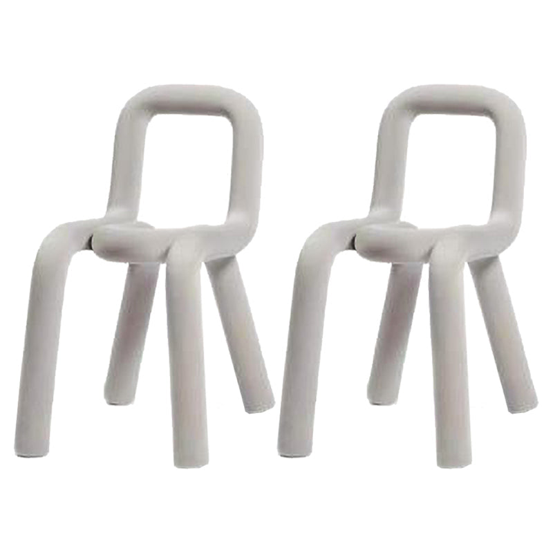 Velvet Designer Style Living Room Side Chair Matte Finish Open Back Dining Chair Light Gray 2 Piece Set Clearhalo ' kitchen&dining_furn' 'Dining Chairs' 'Dining Tables & Seating' 'dining_chair' 'furn' 'furn_dining_chair' 'Furniture' 'furniture_dining_chair' 'Kitchen & Dining Furniture' 'kitchen' 3852581