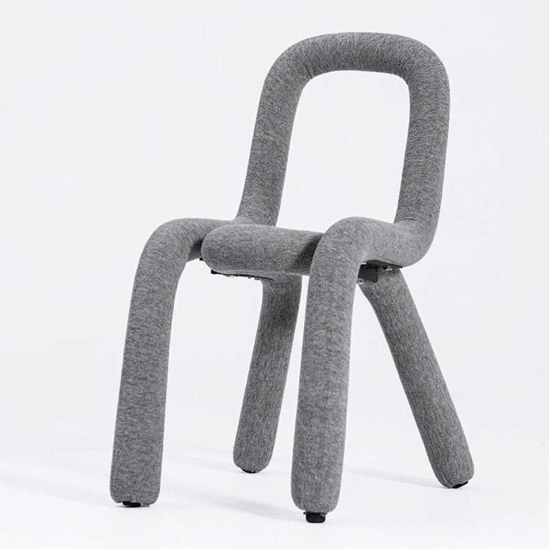 Velvet Designer Style Living Room Side Chair Matte Finish Open Back Dining Chair Silver 1 Piece Clearhalo ' kitchen&dining_furn' 'Dining Chairs' 'Dining Tables & Seating' 'dining_chair' 'furn' 'furn_dining_chair' 'Furniture' 'furniture_dining_chair' 'Kitchen & Dining Furniture' 'kitchen' 3852585