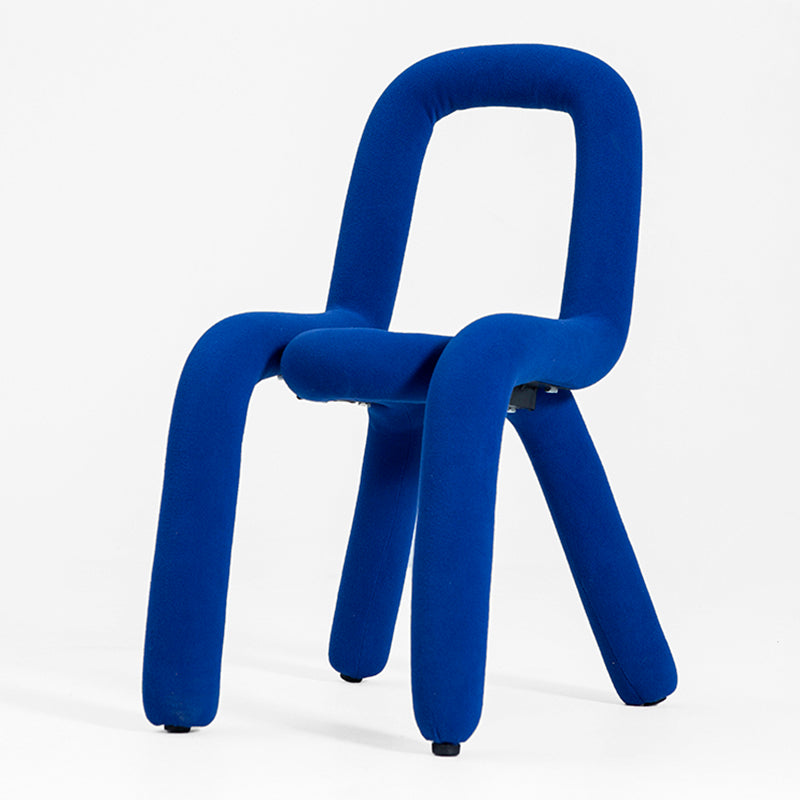 Velvet Designer Style Living Room Side Chair Matte Finish Open Back Dining Chair Blue 1 Piece Clearhalo ' kitchen&dining_furn' 'Dining Chairs' 'Dining Tables & Seating' 'dining_chair' 'furn' 'furn_dining_chair' 'Furniture' 'furniture_dining_chair' 'Kitchen & Dining Furniture' 'kitchen' 3852599