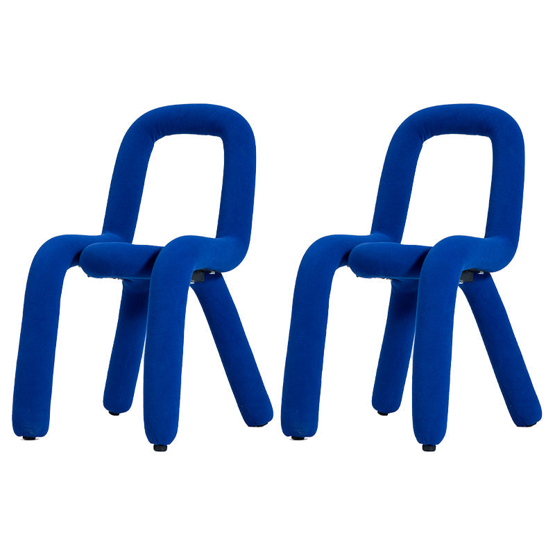 Velvet Designer Style Living Room Side Chair Matte Finish Open Back Dining Chair Blue 2 Piece Set Clearhalo ' kitchen&dining_furn' 'Dining Chairs' 'Dining Tables & Seating' 'dining_chair' 'furn' 'furn_dining_chair' 'Furniture' 'furniture_dining_chair' 'Kitchen & Dining Furniture' 'kitchen' 3852600