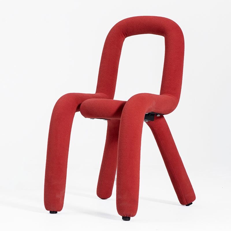 Velvet Designer Style Living Room Side Chair Matte Finish Open Back Dining Chair Burgundy 1 Piece Clearhalo ' kitchen&dining_furn' 'Dining Chairs' 'Dining Tables & Seating' 'dining_chair' 'furn' 'furn_dining_chair' 'Furniture' 'furniture_dining_chair' 'Kitchen & Dining Furniture' 'kitchen' 3852608