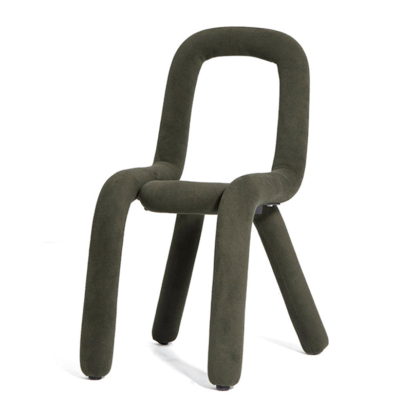 Velvet Designer Style Living Room Side Chair Matte Finish Open Back Dining Chair Army Green 1 Piece Clearhalo ' kitchen&dining_furn' 'Dining Chairs' 'Dining Tables & Seating' 'dining_chair' 'furn' 'furn_dining_chair' 'Furniture' 'furniture_dining_chair' 'Kitchen & Dining Furniture' 'kitchen' 3852611