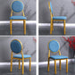 Scandinavian Home Side Chair Open Back Metal Upholstered Dining Side Chair Clearhalo ' kitchen&dining_furn' 'Dining Chairs' 'Dining Tables & Seating' 'dining_chair' 'furn' 'furn_dining_chair' 'Furniture' 'furniture_dining_chair' 'Kitchen & Dining Furniture' 'kitchen' 3852627