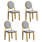 Scandinavian Home Side Chair Open Back Metal Upholstered Dining Side Chair Grey 4 Piece Set Clearhalo ' kitchen&dining_furn' 'Dining Chairs' 'Dining Tables & Seating' 'dining_chair' 'furn' 'furn_dining_chair' 'Furniture' 'furniture_dining_chair' 'Kitchen & Dining Furniture' 'kitchen' 3852628
