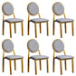 Scandinavian Home Side Chair Open Back Metal Upholstered Dining Side Chair Grey 6 Piece Set Clearhalo ' kitchen&dining_furn' 'Dining Chairs' 'Dining Tables & Seating' 'dining_chair' 'furn' 'furn_dining_chair' 'Furniture' 'furniture_dining_chair' 'Kitchen & Dining Furniture' 'kitchen' 3852631
