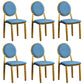 Scandinavian Home Side Chair Open Back Metal Upholstered Dining Side Chair Blue 6 Piece Set Clearhalo ' kitchen&dining_furn' 'Dining Chairs' 'Dining Tables & Seating' 'dining_chair' 'furn' 'furn_dining_chair' 'Furniture' 'furniture_dining_chair' 'Kitchen & Dining Furniture' 'kitchen' 3852654
