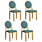 Scandinavian Home Side Chair Open Back Metal Upholstered Dining Side Chair Green 4 Piece Set Clearhalo ' kitchen&dining_furn' 'Dining Chairs' 'Dining Tables & Seating' 'dining_chair' 'furn' 'furn_dining_chair' 'Furniture' 'furniture_dining_chair' 'Kitchen & Dining Furniture' 'kitchen' 3852659
