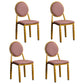 Scandinavian Home Side Chair Open Back Metal Upholstered Dining Side Chair Cameo Brown 4 Piece Set Clearhalo ' kitchen&dining_furn' 'Dining Chairs' 'Dining Tables & Seating' 'dining_chair' 'furn' 'furn_dining_chair' 'Furniture' 'furniture_dining_chair' 'Kitchen & Dining Furniture' 'kitchen' 3852674