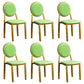 Scandinavian Home Side Chair Open Back Metal Upholstered Dining Side Chair Fruit Green 6 Piece Set Clearhalo ' kitchen&dining_furn' 'Dining Chairs' 'Dining Tables & Seating' 'dining_chair' 'furn' 'furn_dining_chair' 'Furniture' 'furniture_dining_chair' 'Kitchen & Dining Furniture' 'kitchen' 3852684