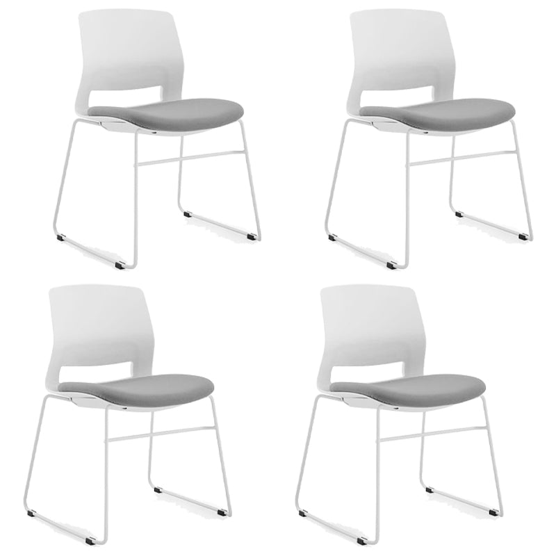 Minimalist Style Linen Fabric Dining Chair Open Back Dining Armless Chair Grey 4 Piece Set Clearhalo ' kitchen&dining_furn' 'Dining Chairs' 'Dining Tables & Seating' 'dining_chair' 'furn' 'furn_dining_chair' 'Furniture' 'furniture_dining_chair' 'Kitchen & Dining Furniture' 'kitchen' 3852689