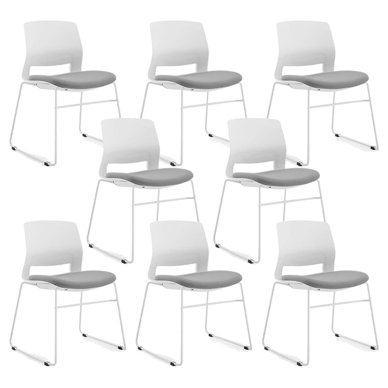 Minimalist Style Linen Fabric Dining Chair Open Back Dining Armless Chair Grey 8 Piece Set Clearhalo ' kitchen&dining_furn' 'Dining Chairs' 'Dining Tables & Seating' 'dining_chair' 'furn' 'furn_dining_chair' 'Furniture' 'furniture_dining_chair' 'Kitchen & Dining Furniture' 'kitchen' 3852692