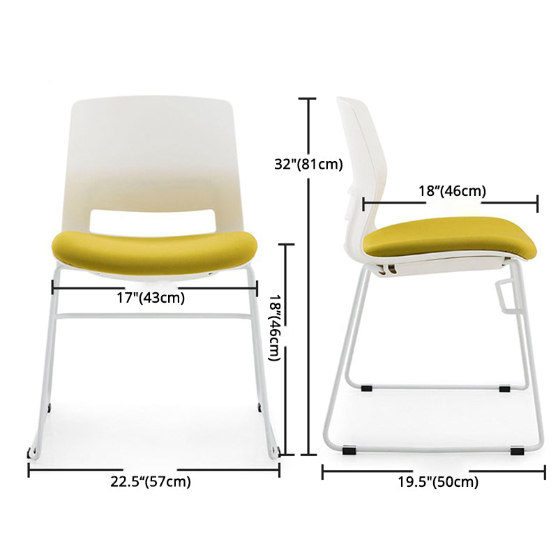 Minimalist Style Linen Fabric Dining Chair Open Back Dining Armless Chair Clearhalo ' kitchen&dining_furn' 'Dining Chairs' 'Dining Tables & Seating' 'dining_chair' 'furn' 'furn_dining_chair' 'Furniture' 'furniture_dining_chair' 'Kitchen & Dining Furniture' 'kitchen' 3852704