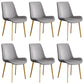 Leather Scandinavian Restaurant Side Chair Parsons Dining Chair with Metal Legs Grey 6 Piece Set Brass Gold Clearhalo ' kitchen&dining_furn' 'Dining Chairs' 'Dining Tables & Seating' 'dining_chair' 'furn' 'furn_dining_chair' 'Furniture' 'furniture_dining_chair' 'Kitchen & Dining Furniture' 'kitchen' 3852751