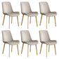 Leather Scandinavian Restaurant Side Chair Parsons Dining Chair with Metal Legs Apricot 6 Piece Set Brass Gold Clearhalo ' kitchen&dining_furn' 'Dining Chairs' 'Dining Tables & Seating' 'dining_chair' 'furn' 'furn_dining_chair' 'Furniture' 'furniture_dining_chair' 'Kitchen & Dining Furniture' 'kitchen' 3852769
