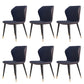 Contemporary Style Leather Dining Chairs Wingback Dining Armless Chair for Home Use Blue 6 Piece Set Brass Gold Clearhalo ' kitchen&dining_furn' 'Dining Chairs' 'Dining Tables & Seating' 'dining_chair' 'furn' 'furn_dining_chair' 'Furniture' 'furniture_dining_chair' 'Kitchen & Dining Furniture' 'kitchen' 3852814