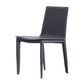 Contemporary Style Leather Dining Side Chair Solid Back Armless Side Chair Clearhalo ' kitchen&dining_furn' 'Dining Chairs' 'Dining Tables & Seating' 'dining_chair' 'furn' 'furn_dining_chair' 'Furniture' 'furniture_dining_chair' 'Kitchen & Dining Furniture' 'kitchen' 3852826
