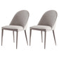 Contemporary Style Upholstered Armless Dining Chairs Solid Back Side Dining Chair Light Gray 2 Piece Set Clearhalo ' kitchen&dining_furn' 'Dining Chairs' 'Dining Tables & Seating' 'dining_chair' 'furn' 'furn_dining_chair' 'Furniture' 'furniture_dining_chair' 'Kitchen & Dining Furniture' 'kitchen' 3852852