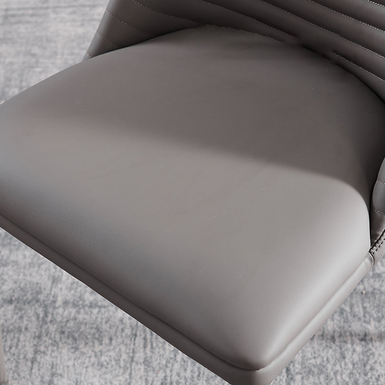 Contemporary Style Upholstered Armless Dining Chairs Solid Back Side Dining Chair Clearhalo ' kitchen&dining_furn' 'Dining Chairs' 'Dining Tables & Seating' 'dining_chair' 'furn' 'furn_dining_chair' 'Furniture' 'furniture_dining_chair' 'Kitchen & Dining Furniture' 'kitchen' 3852859