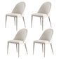 Contemporary Style Upholstered Armless Dining Chairs Solid Back Side Dining Chair Beige 4 Piece Set Clearhalo ' kitchen&dining_furn' 'Dining Chairs' 'Dining Tables & Seating' 'dining_chair' 'furn' 'furn_dining_chair' 'Furniture' 'furniture_dining_chair' 'Kitchen & Dining Furniture' 'kitchen' 3852870
