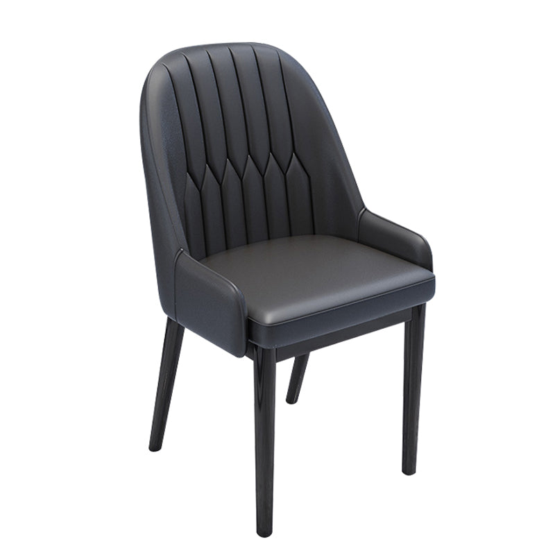 Nordic Style Metal Dining Chairs Home Cushioned Parsons Chair with Arm Clearhalo ' kitchen&dining_furn' 'Dining Chairs' 'Dining Tables & Seating' 'dining_chair' 'furn' 'furn_dining_chair' 'Furniture' 'furniture_dining_chair' 'Kitchen & Dining Furniture' 'kitchen' 3852883