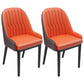 Nordic Style Metal Dining Chairs Home Cushioned Parsons Chair with Arm Red 2 Piece Set Clearhalo ' kitchen&dining_furn' 'Dining Chairs' 'Dining Tables & Seating' 'dining_chair' 'furn' 'furn_dining_chair' 'Furniture' 'furniture_dining_chair' 'Kitchen & Dining Furniture' 'kitchen' 3852890