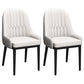 Nordic Style Metal Dining Chairs Home Cushioned Parsons Chair with Arm Gray-White 2 Piece Set Clearhalo ' kitchen&dining_furn' 'Dining Chairs' 'Dining Tables & Seating' 'dining_chair' 'furn' 'furn_dining_chair' 'Furniture' 'furniture_dining_chair' 'Kitchen & Dining Furniture' 'kitchen' 3852901