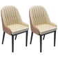 Nordic Style Metal Dining Chairs Home Cushioned Parsons Chair with Arm Beige 2 Piece Set Clearhalo ' kitchen&dining_furn' 'Dining Chairs' 'Dining Tables & Seating' 'dining_chair' 'furn' 'furn_dining_chair' 'Furniture' 'furniture_dining_chair' 'Kitchen & Dining Furniture' 'kitchen' 3852917