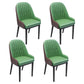 Nordic Style Metal Dining Chairs Home Cushioned Parsons Chair with Arm Blackish Green 4 Piece Set Clearhalo ' kitchen&dining_furn' 'Dining Chairs' 'Dining Tables & Seating' 'dining_chair' 'furn' 'furn_dining_chair' 'Furniture' 'furniture_dining_chair' 'Kitchen & Dining Furniture' 'kitchen' 3852921