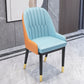 Nordic Style Metal Dining Chairs Home Cushioned Parsons Chair with Arm Light Blue 1 Piece Clearhalo ' kitchen&dining_furn' 'Dining Chairs' 'Dining Tables & Seating' 'dining_chair' 'furn' 'furn_dining_chair' 'Furniture' 'furniture_dining_chair' 'Kitchen & Dining Furniture' 'kitchen' 3852940