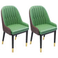 Nordic Style Metal Dining Chairs Home Cushioned Parsons Chair with Arm Green 2 Piece Set Clearhalo ' kitchen&dining_furn' 'Dining Chairs' 'Dining Tables & Seating' 'dining_chair' 'furn' 'furn_dining_chair' 'Furniture' 'furniture_dining_chair' 'Kitchen & Dining Furniture' 'kitchen' 3852944