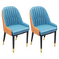 Nordic Style Metal Dining Chairs Home Cushioned Parsons Chair with Arm Dark Blue 2 Piece Set Clearhalo ' kitchen&dining_furn' 'Dining Chairs' 'Dining Tables & Seating' 'dining_chair' 'furn' 'furn_dining_chair' 'Furniture' 'furniture_dining_chair' 'Kitchen & Dining Furniture' 'kitchen' 3852950