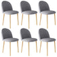 Home Contemporary Side Chair Parsons Back Metal Dining Room Chair for Home Use Grey 6 Piece Set Natural Wood Clearhalo ' kitchen&dining_furn' 'Dining Chairs' 'Dining Tables & Seating' 'dining_chair' 'furn' 'furn_dining_chair' 'Furniture' 'furniture_dining_chair' 'Kitchen & Dining Furniture' 'kitchen' 3852965