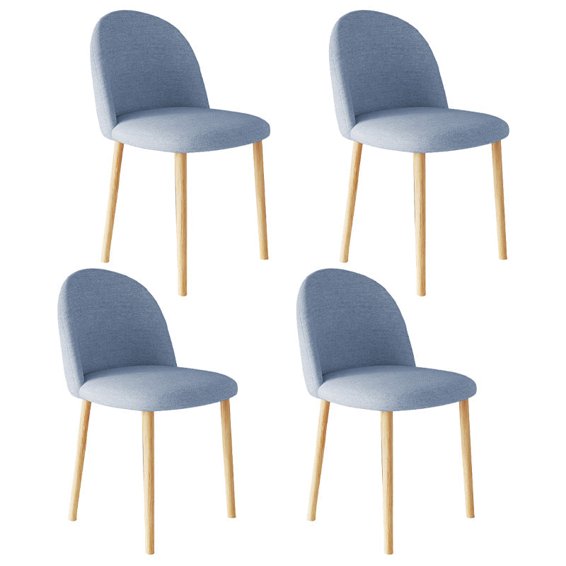 Home Contemporary Side Chair Parsons Back Metal Dining Room Chair for Home Use Blue 4 Piece Set Natural Wood Clearhalo ' kitchen&dining_furn' 'Dining Chairs' 'Dining Tables & Seating' 'dining_chair' 'furn' 'furn_dining_chair' 'Furniture' 'furniture_dining_chair' 'Kitchen & Dining Furniture' 'kitchen' 3852982