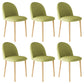 Home Contemporary Side Chair Parsons Back Metal Dining Room Chair for Home Use Green 6 Piece Set Natural Wood Clearhalo ' kitchen&dining_furn' 'Dining Chairs' 'Dining Tables & Seating' 'dining_chair' 'furn' 'furn_dining_chair' 'Furniture' 'furniture_dining_chair' 'Kitchen & Dining Furniture' 'kitchen' 3852986