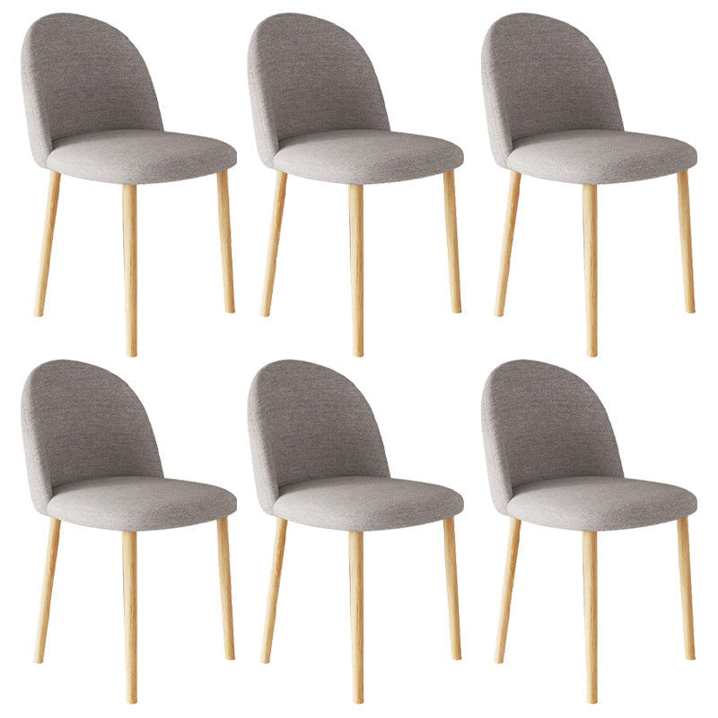 Home Contemporary Side Chair Parsons Back Metal Dining Room Chair for Home Use Khaki 6 Piece Set Natural Wood Clearhalo ' kitchen&dining_furn' 'Dining Chairs' 'Dining Tables & Seating' 'dining_chair' 'furn' 'furn_dining_chair' 'Furniture' 'furniture_dining_chair' 'Kitchen & Dining Furniture' 'kitchen' 3852989