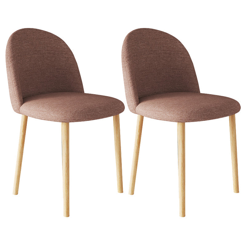 Home Contemporary Side Chair Parsons Back Metal Dining Room Chair for Home Use Coffee 2 Piece Set Natural Wood Clearhalo ' kitchen&dining_furn' 'Dining Chairs' 'Dining Tables & Seating' 'dining_chair' 'furn' 'furn_dining_chair' 'Furniture' 'furniture_dining_chair' 'Kitchen & Dining Furniture' 'kitchen' 3852990