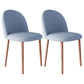 Home Contemporary Side Chair Parsons Back Metal Dining Room Chair for Home Use Blue 2 Piece Set Walnut Clearhalo ' kitchen&dining_furn' 'Dining Chairs' 'Dining Tables & Seating' 'dining_chair' 'furn' 'furn_dining_chair' 'Furniture' 'furniture_dining_chair' 'Kitchen & Dining Furniture' 'kitchen' 3853008