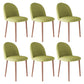 Home Contemporary Side Chair Parsons Back Metal Dining Room Chair for Home Use Green 6 Piece Set Walnut Clearhalo ' kitchen&dining_furn' 'Dining Chairs' 'Dining Tables & Seating' 'dining_chair' 'furn' 'furn_dining_chair' 'Furniture' 'furniture_dining_chair' 'Kitchen & Dining Furniture' 'kitchen' 3853013