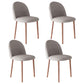 Home Contemporary Side Chair Parsons Back Metal Dining Room Chair for Home Use Khaki 4 Piece Set Walnut Clearhalo ' kitchen&dining_furn' 'Dining Chairs' 'Dining Tables & Seating' 'dining_chair' 'furn' 'furn_dining_chair' 'Furniture' 'furniture_dining_chair' 'Kitchen & Dining Furniture' 'kitchen' 3853015