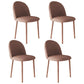 Home Contemporary Side Chair Parsons Back Metal Dining Room Chair for Home Use Coffee 4 Piece Set Walnut Clearhalo ' kitchen&dining_furn' 'Dining Chairs' 'Dining Tables & Seating' 'dining_chair' 'furn' 'furn_dining_chair' 'Furniture' 'furniture_dining_chair' 'Kitchen & Dining Furniture' 'kitchen' 3853018