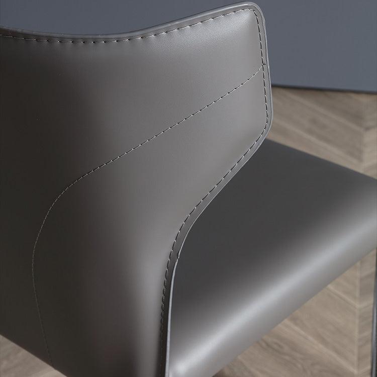 Saddle Leather Designer Style Home Side Chair Matte Finish Wingback Dining Chair Clearhalo ' kitchen&dining_furn' 'Dining Chairs' 'Dining Tables & Seating' 'dining_chair' 'furn' 'furn_dining_chair' 'Furniture' 'furniture_dining_chair' 'Kitchen & Dining Furniture' 'kitchen' 3853040